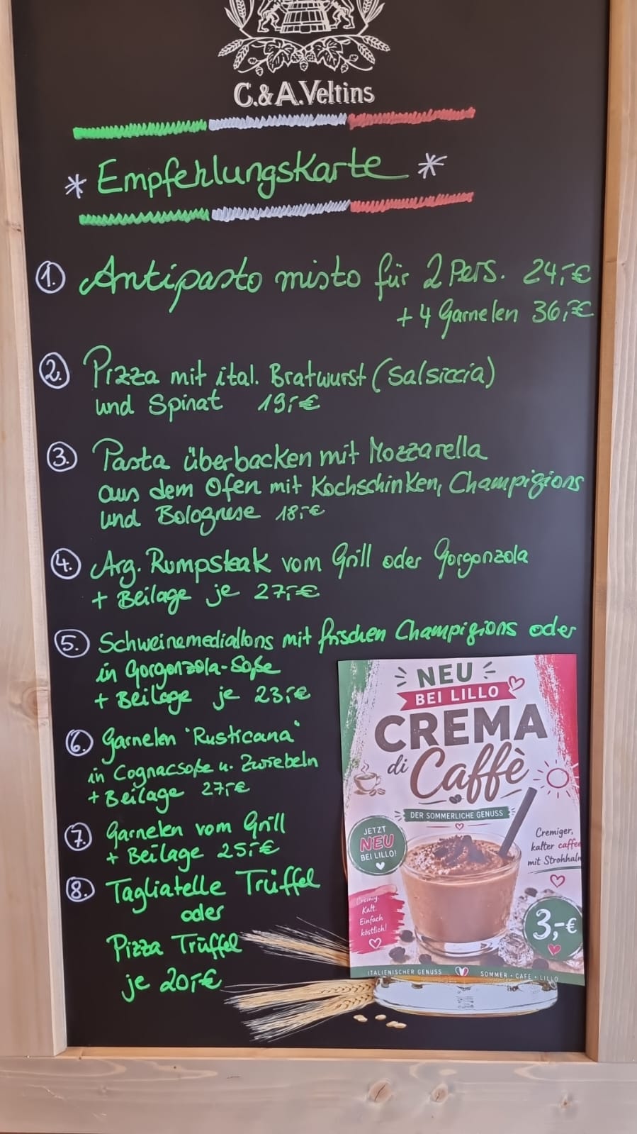 Tageskarte